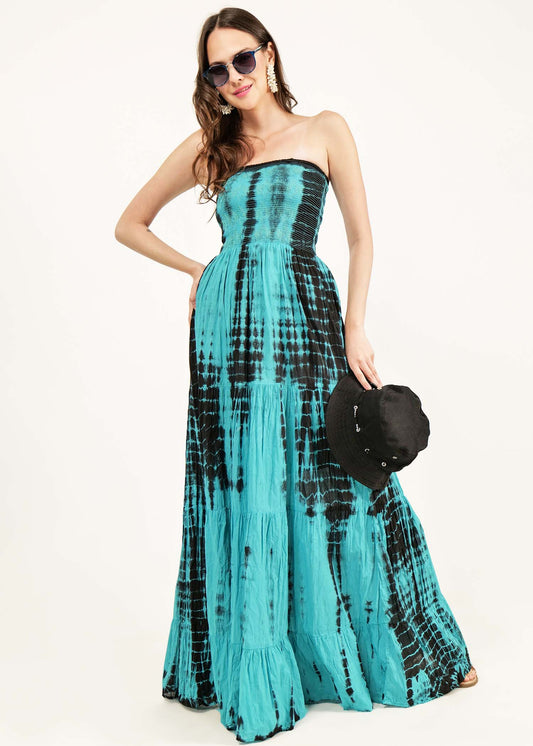 Women's Blue tye and dye dress