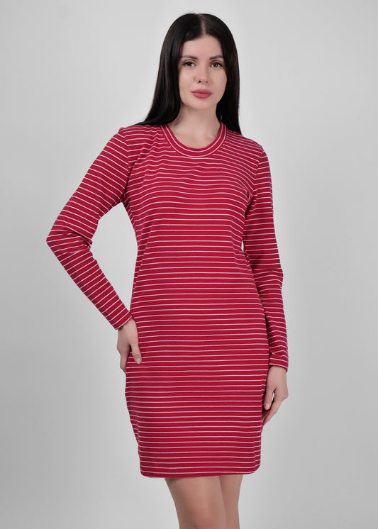 DRIRO Slim Fit Striped Polo Dress