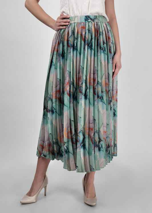 DRIRO Floral Printed Flared Skirt