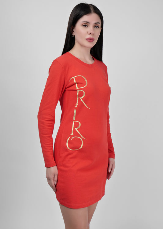 DRIRO Logo Fitted Polo Dress
