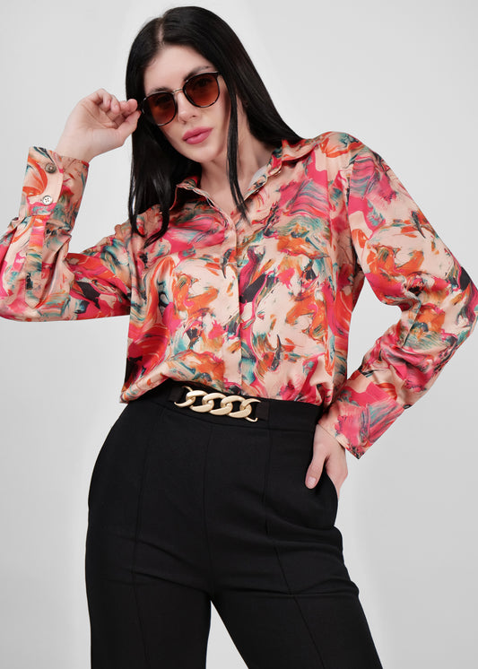 Women Floral Print Regular Fit Shirt