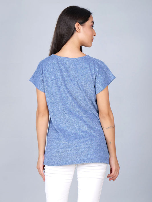 Navy melange stone embelli