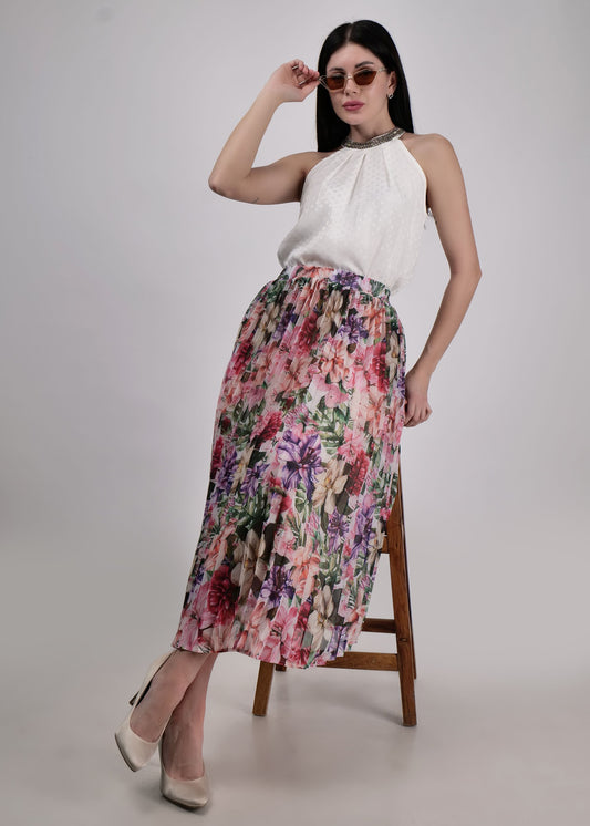 Boho chic pretty floral smock C34