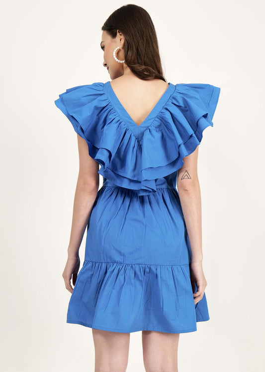 ruffle neck dress for women & Girls