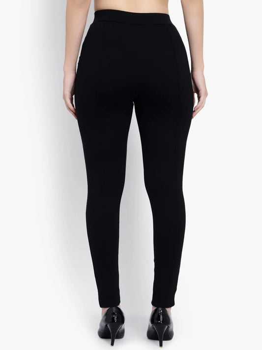 Women Skinny Fit Jeggings with Elasticated Waistband