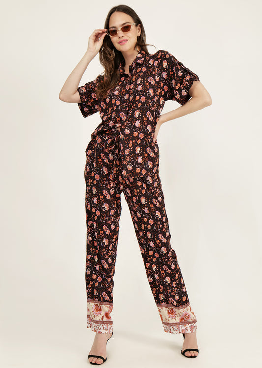 Floral Printed Shirt & Pants Co-Ords Sets